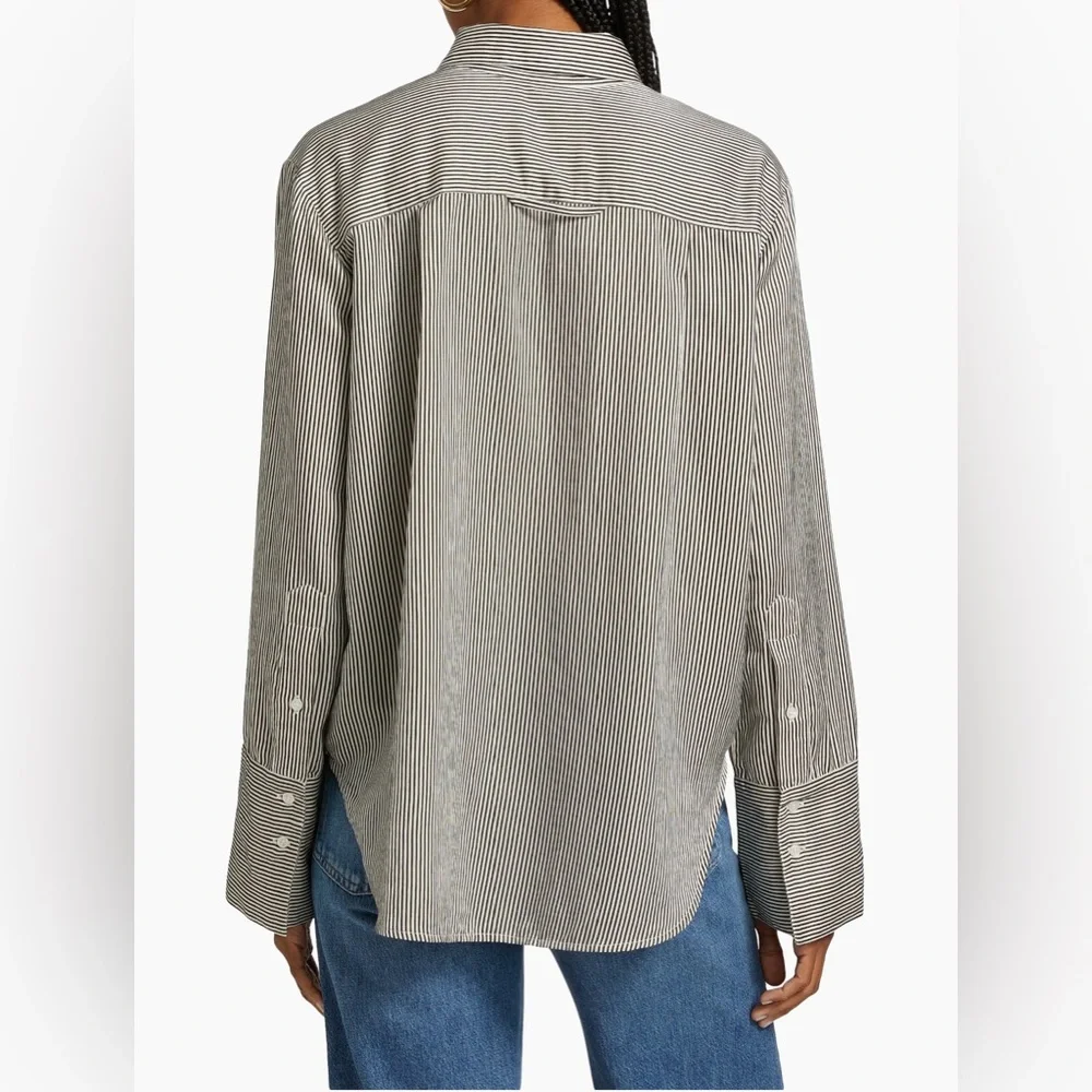 Citizens Of Humanity Camilia Striped Cotton-Silk Shirt
Size S - Picture 3 of 10